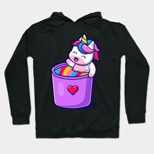 Unicorn In Magic Rainbow Bucket Hoodie